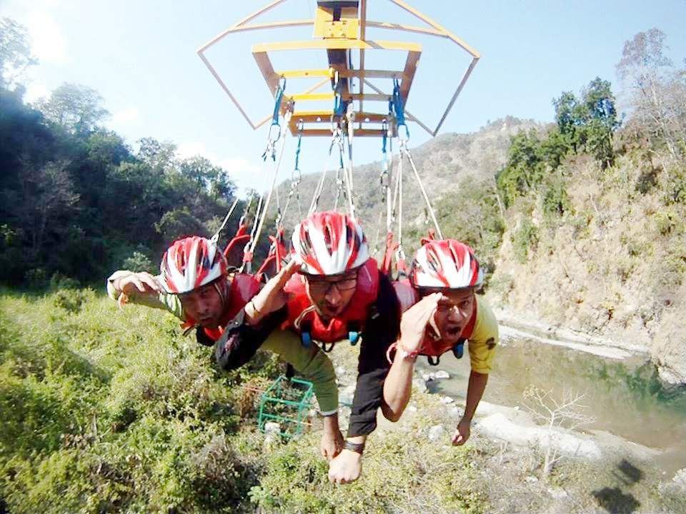 Reverse Bungee Jumping In Rishikesh